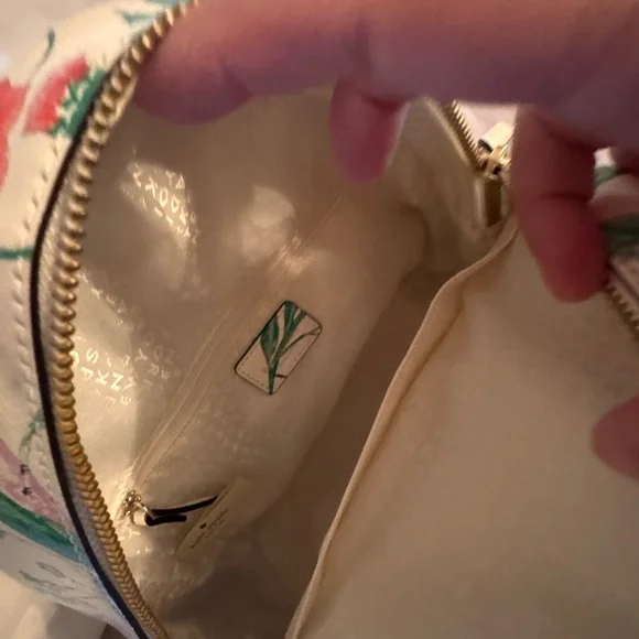 Kate Spade Floral Hummingbird Laurel Way Sammi Backpack - Green, Pink, Red - Picture 5 of 5